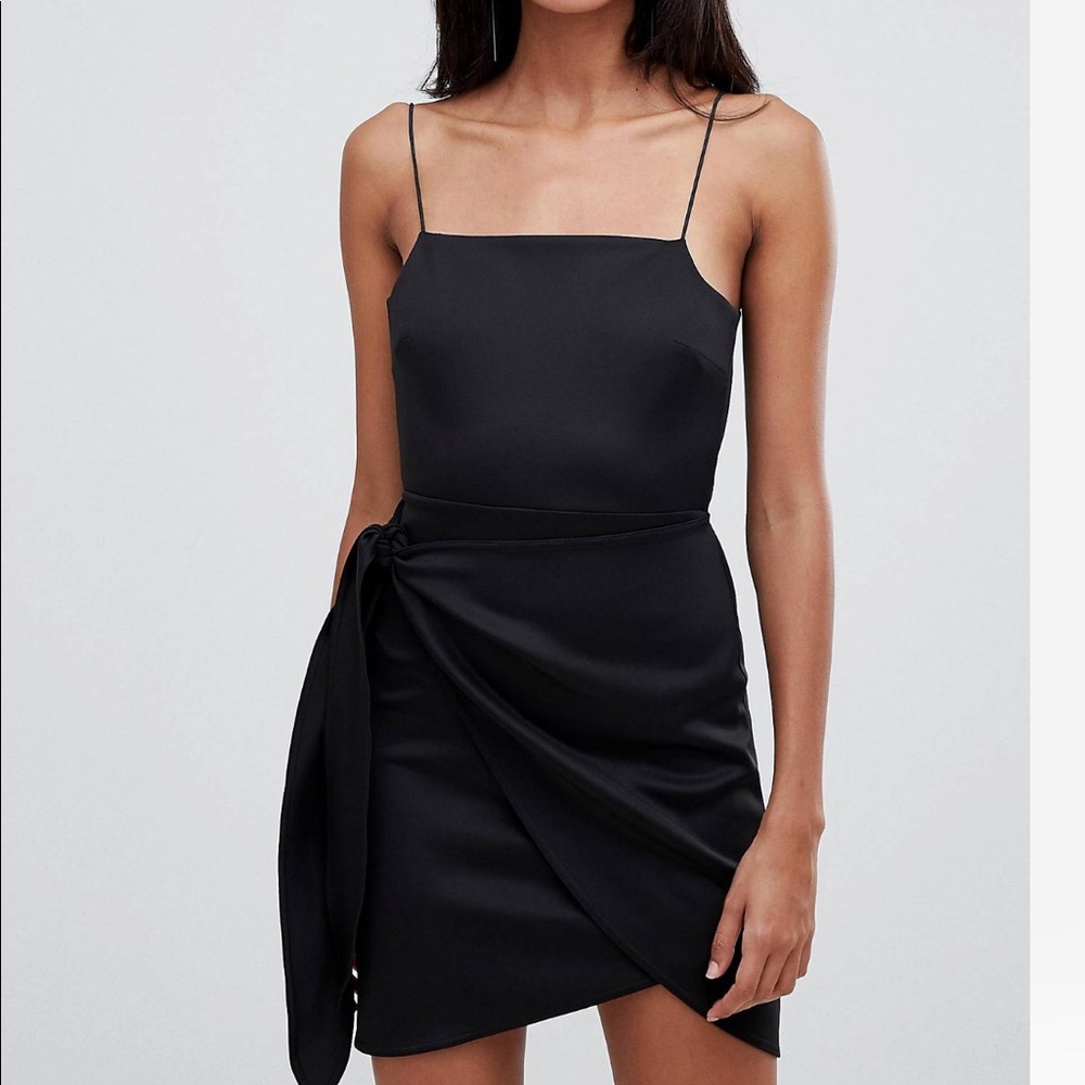 ASOS Tall Strappy Mini Dress with wrap skirt size 6